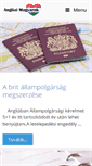 Mobile Screenshot of angliaimagyarok.com